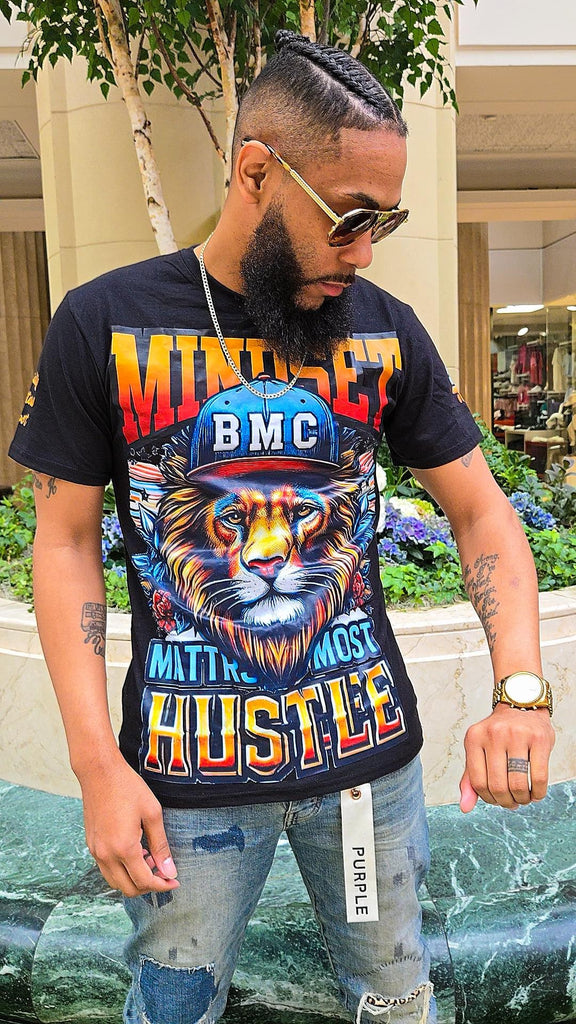 Black Mindset Hustle T-Shirt - Black Mentality Clothing