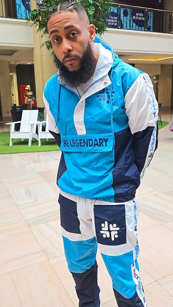 Blue Daze Windbreaker Pants – Black Mentality Clothing