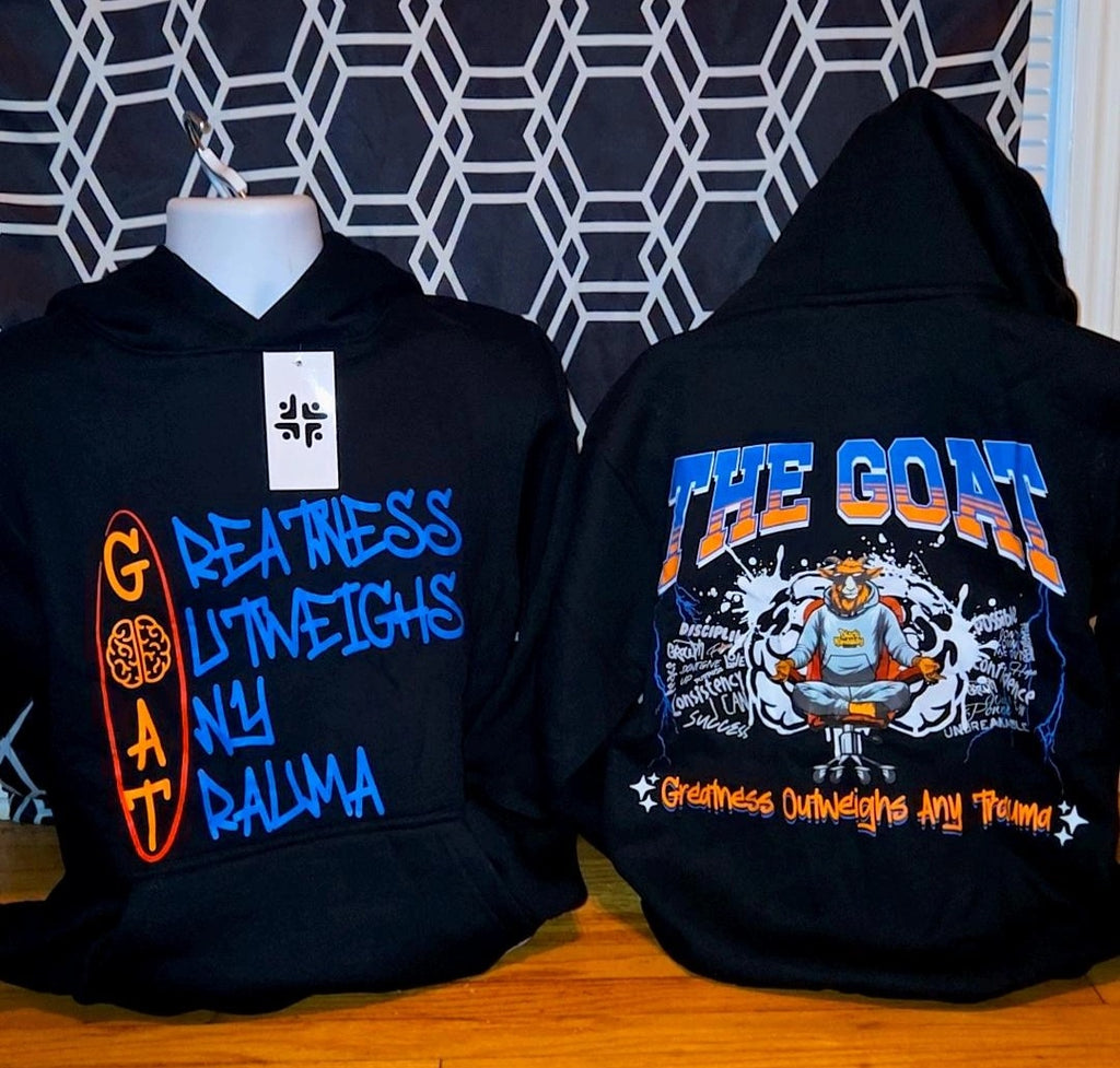 The G.O.A.T Hoodie - Black Mentality Clothing