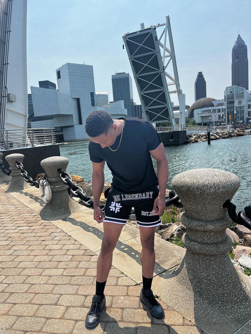 BMC Black "Be Legendary" Mesh Shorts - Black Mentality Clothing