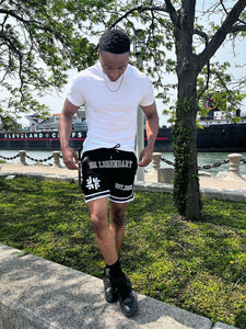 BMC Black "Be Legendary" Mesh Shorts - Black Mentality Clothing