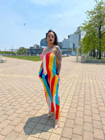 Load image into Gallery viewer, BMC Color Block Maxi-Dress with Pockets - Black Mentality Clothing

