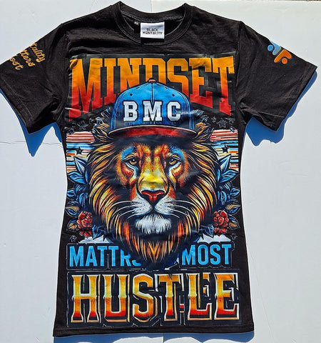 Black Mindset Hustle T-Shirt - Black Mentality Clothing