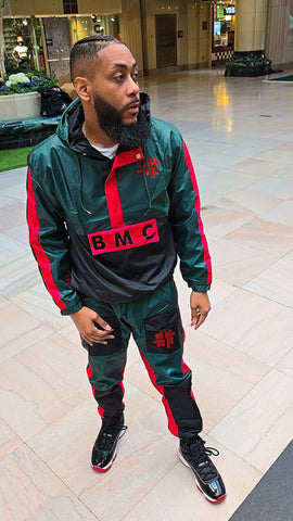 BMC Urban Warrior 2 Piece Windbreaker Set - Black Mentality Clothing