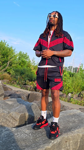 BMC "Built Different" Short Set - Black & Red