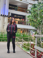 Load image into Gallery viewer, The BMC Black &amp; Pink Women&#39;s Jogging Suit - Black Mentality Clothing
