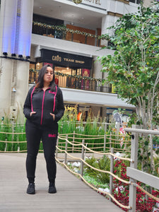 The BMC Black & Pink Women's Jogging Suit - Black Mentality Clothing