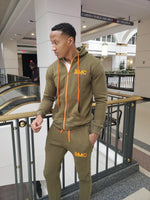 Load image into Gallery viewer, The BMC &quot;Going Green&quot; Unisex Jogging Suit - Black Mentality Clothing
