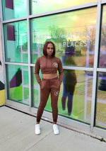 Load image into Gallery viewer, BMC Melanin Cropped Jogging Suit - Black Mentality Clothing
